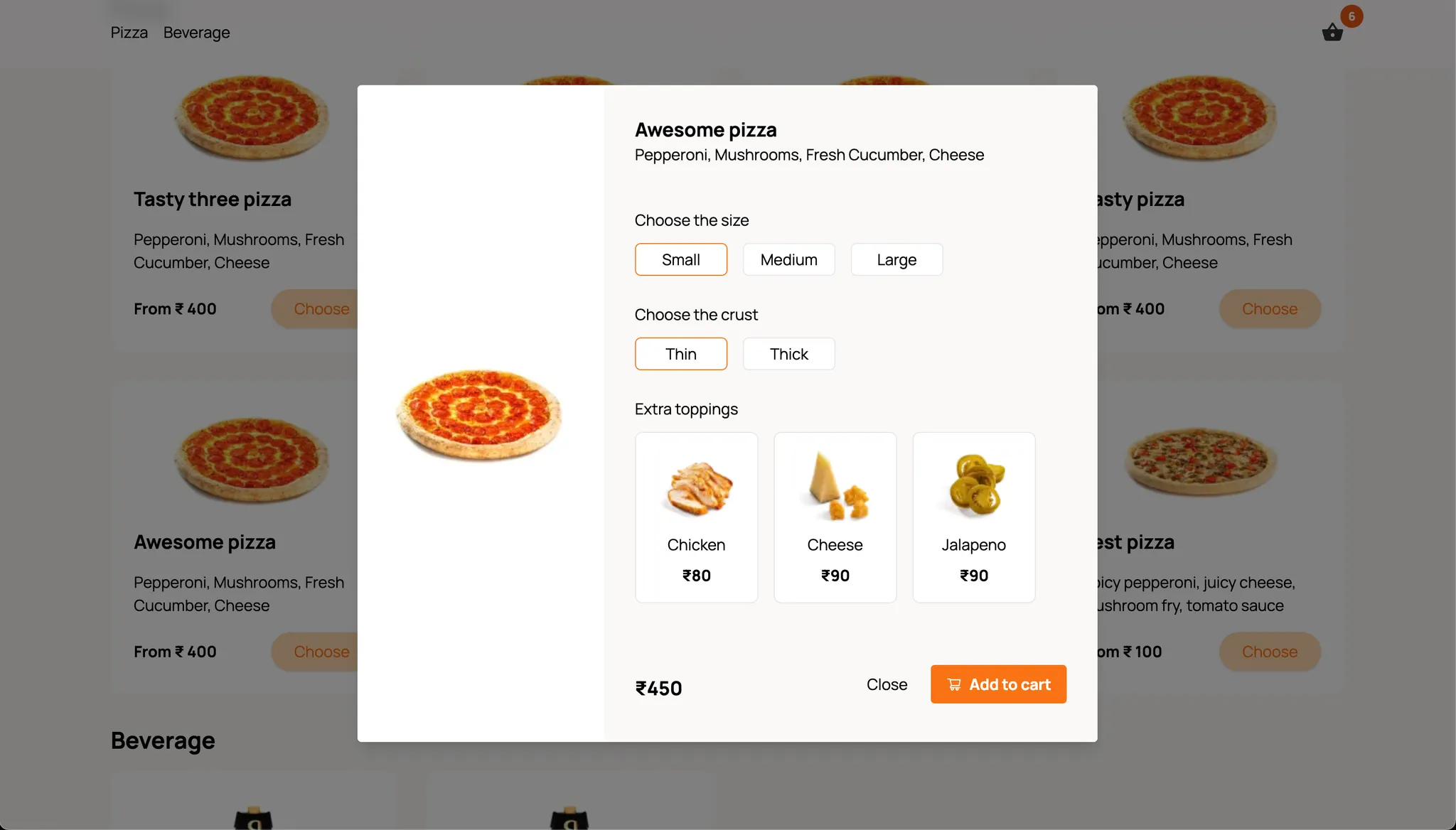 Select menu